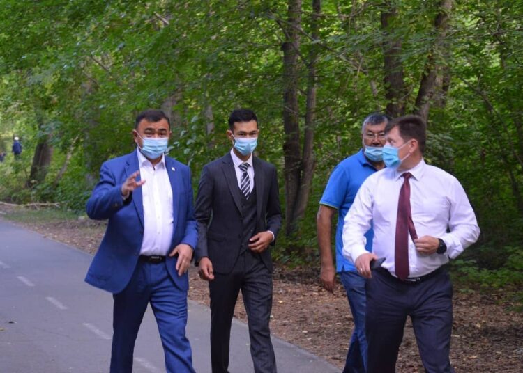 Қала әкімі көшелерді аралады