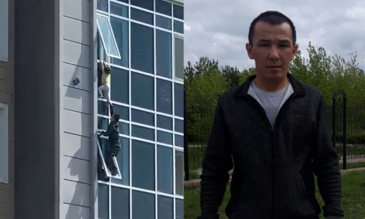 Нұр-Сұлтанда 8-қабаттан қызды қағып алған ер адам оқиғаның мән-жайын айтты