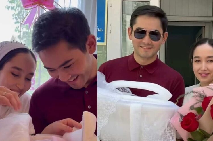 Қуандық Рахым тұңғышын перзентханадан шығарып алды