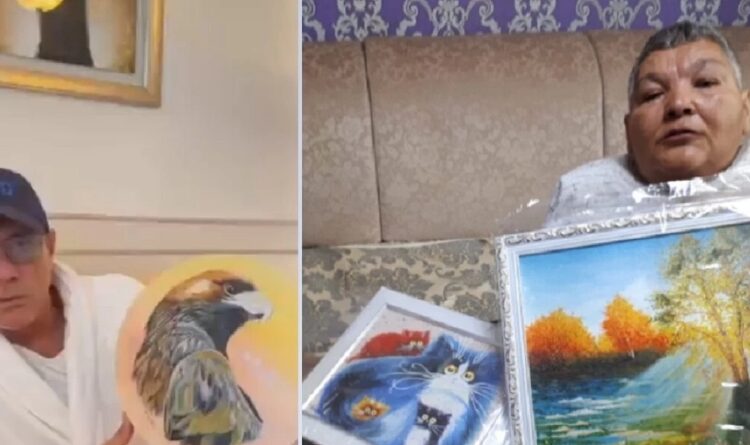 Жан-Клод Ван Дамм екі қолсыз туған қазақстандық суретшінің туындысын ерекше бағалады