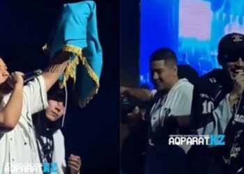 «Көк туды қор қылды»: Эстрада жұлдыздары «Ирина Кайратовна» тобының мүшесі мен Shiza-ны жазалауды талап етті