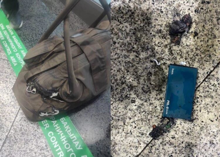 Алматы әуежайында жолаушының шағын зарядтау құрылғысы жарылып кетті (видео)