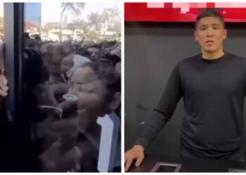 Шымкенттегі дүрбелең: Дүкен иесі кешірім сұрады (ВИДЕО)