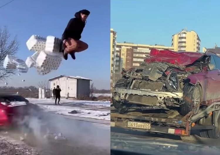 Танымал блогер NNN желіге әсерлі видео түсіру кезінде Әлішер Қонысбаев жүк көлігіне соғылды