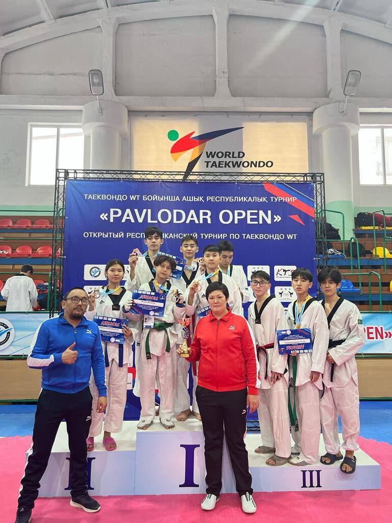Абай облысының спортшылары WT “PAVLODAR OPEN” республикалық таэквондо жарысынан 11 медаль иеленді