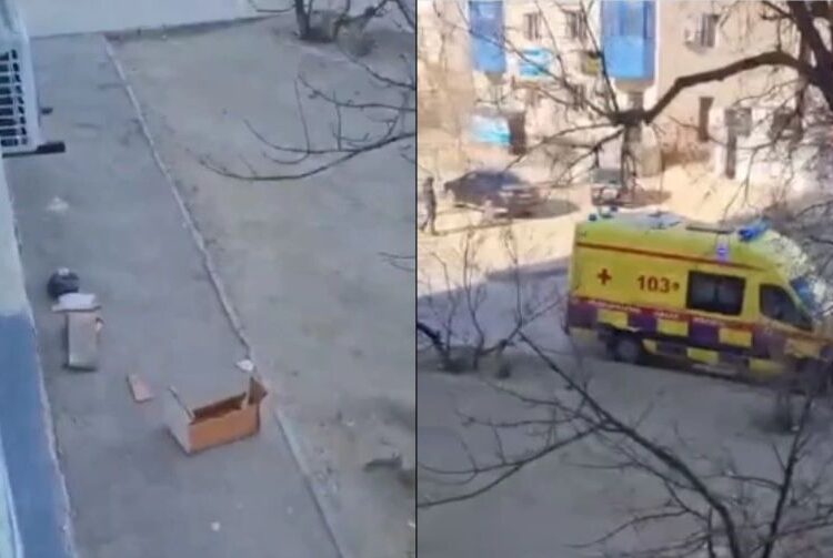 Терезеден лақтырған диван ер адамның үстіне түскен: Тұрғын сал болып қалды (видео)