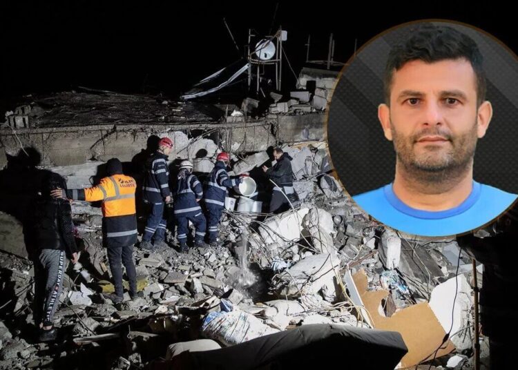 Түркиялық футбол клубының жаттықтырушысы жер сілкінісінен отбасының 15 адамынан айырылды