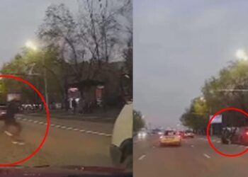 Алматыда жол бойында ауыз ашарға су мен құрма таратып жүрген жігітті көлік қағып кетті