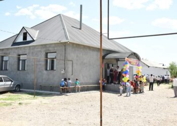Ордабасылық түлектер екі айда үй салып, көпбалалы ананы қуанышқа бөледі