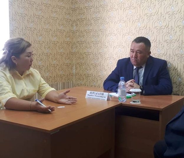Айнабұлақта әкім қабылдады