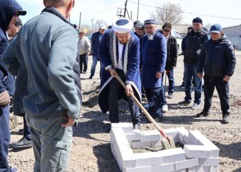 Қалбатау ауылында жаңа мешіттің іргетасы қаланды