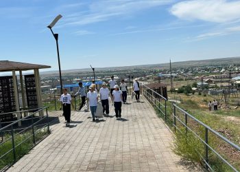 Аягөз ауданында «Битан тау» аллеясы тазаланды