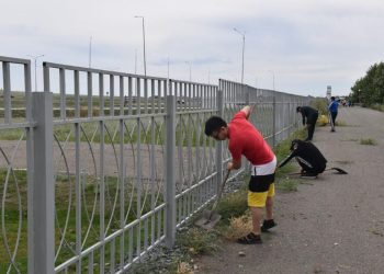 Абай атындағы орталық саябақта сенбілік ұйымдастырылды