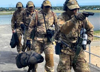 ШҚО МКҚБ Семей қаласы батальоның әкімшілік ғимаратының аумағында терроризмге қарсы оқу-жаттығу жұмыстары өтеді