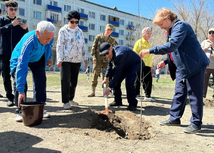 Аягөзде Ұлы Жеңістің 80 жылдығына орай «80 жылдыққа — 80 ағаш» экологиялық акциясы өтті