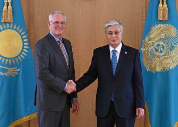 Мемлекет басшысы ExxonMobil корпорациясының басқарма төрағасы және бас атқарушы директоры Даррен Вудсты қабылдады