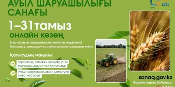 Ауыл шаруашылығы санағы басталады: әр фермердің жауабы маңызды