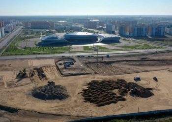 Қарағайлыда жаңа саябақтың құрылысы жүріп жатыр