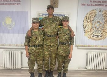 Абай облысында 2 метрден ұзын сарбаз әскери борышын өтеп жүр