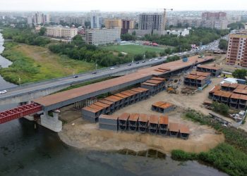 Жаңа көпір құрылысы қарқынды жүргізілуде