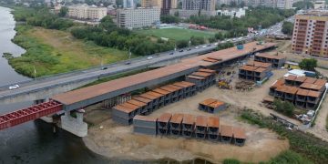 Жаңа көпір құрылысы қарқынды жүргізілуде