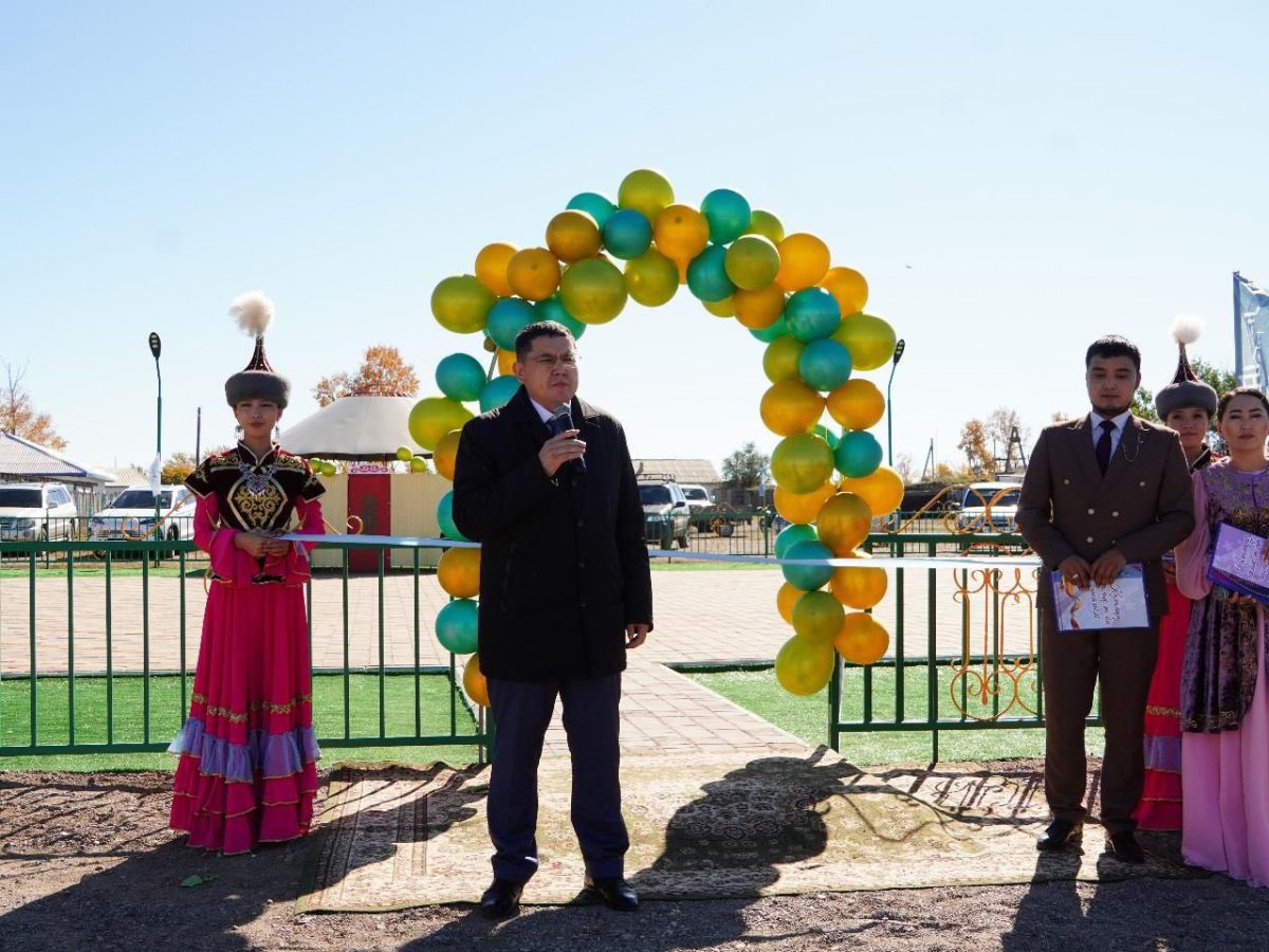 «Таза Қазақстан» республикалық экологиялық акциясы аясында Саржал ауылында саябақ ашылды