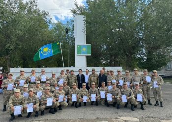 Мақаншыдағы шекара басқармасында сарбаздарды шығарып салу және қарсы алу рәсімі өтті