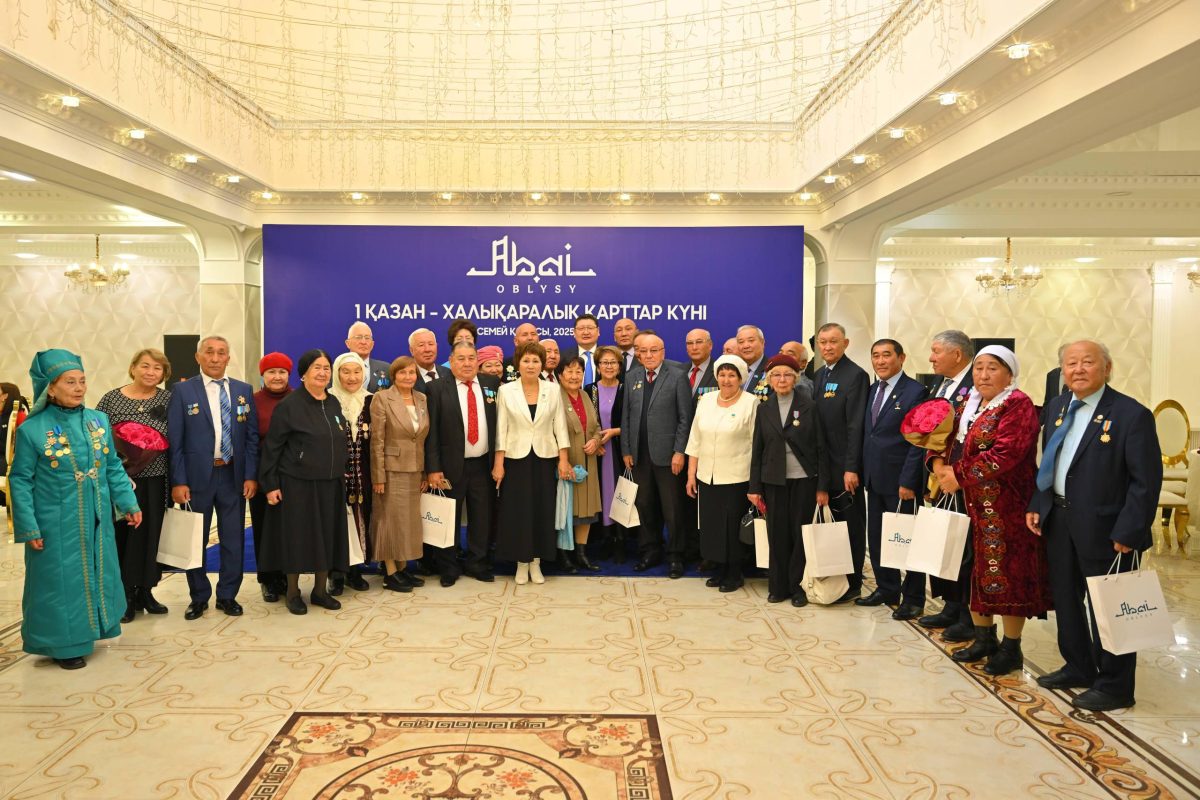 ️Абай облысында қарияларға құрмет көрсетілді