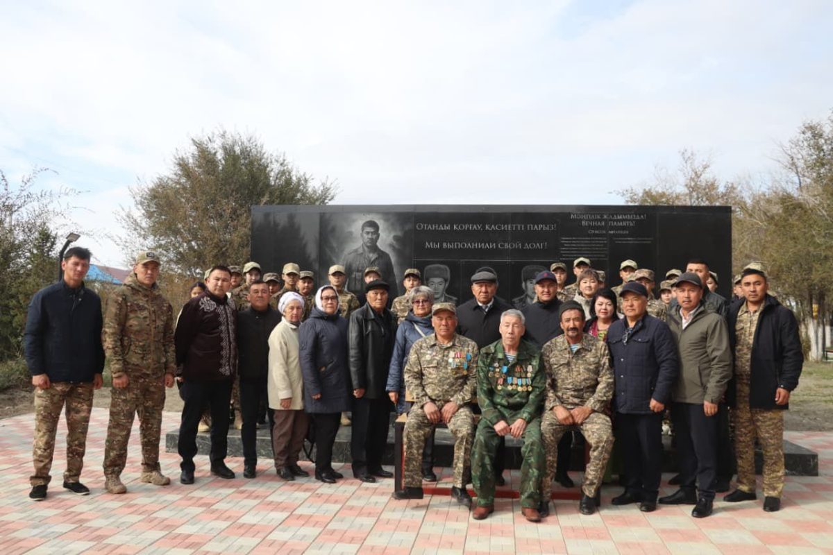 Көкпектіде Ауған соғысы ардагерлеріне арналған саябақ жаңа орынға көшірілді
