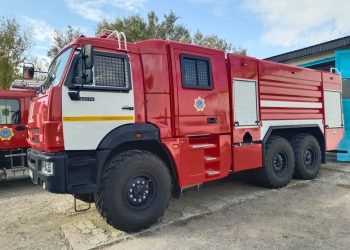 Мақаншы құтқарушыларына жаңа өрт сөндіру көлігі мен дрон берілді