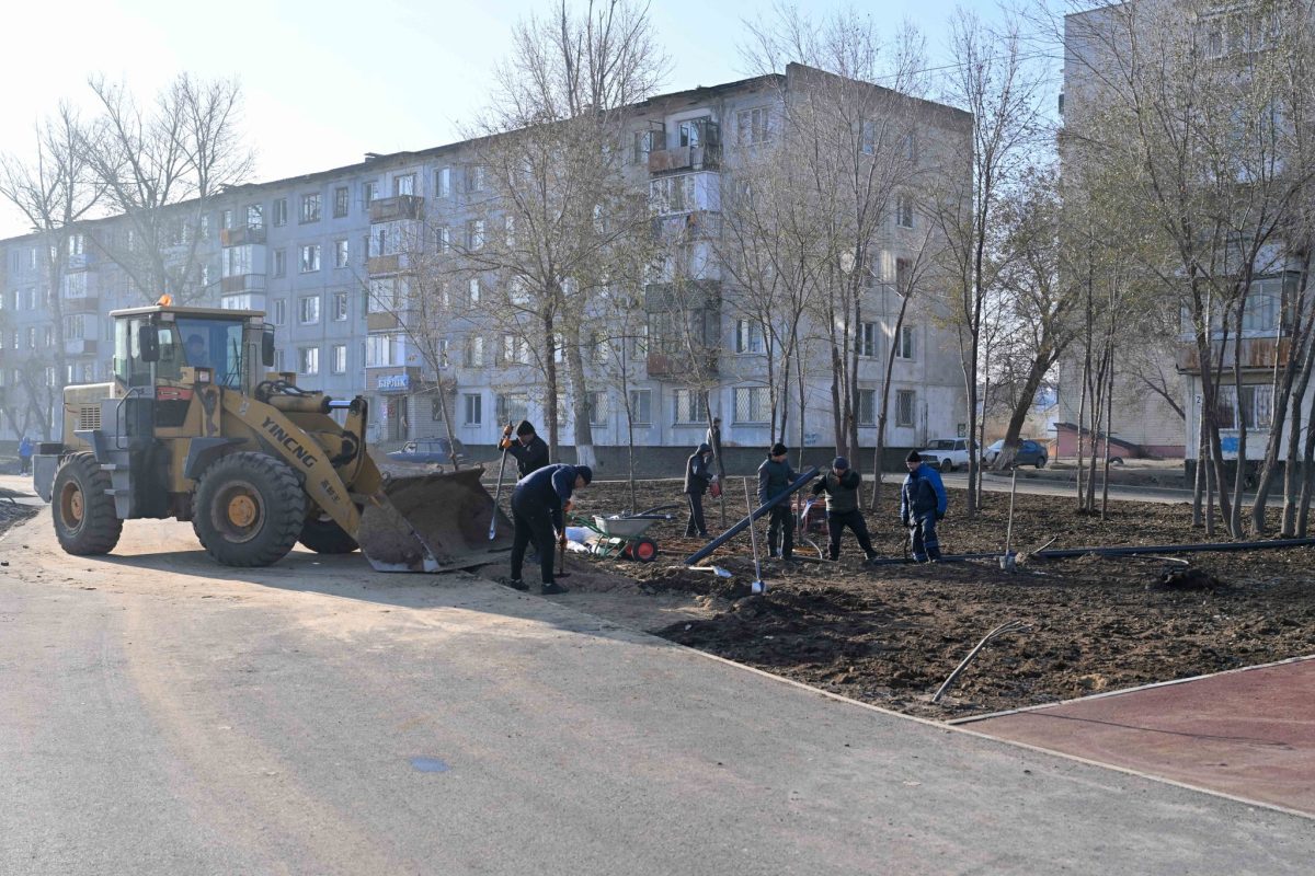 Семейдегі «Юность» шағын ауданында заманауи қоғамдық кеңістік салынып жатыр