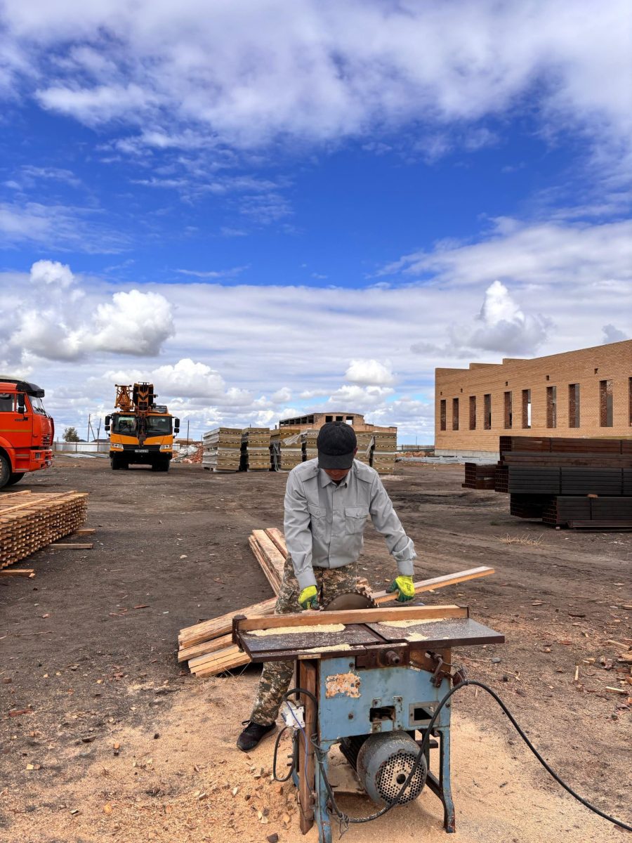 Ақсуатта ауыл спортын дамытатын жаңа нысандар салынуда