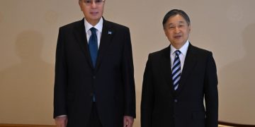 Мемлекет басшысы Жапония Императоры Нарухитомен кездесті