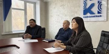 Болашаққа бірге қадам: «Казполиграф» ЖШС ұжымымен референдум тақырыбында ашық диалог