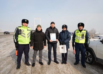 Абай облысында «Заң мен тәртіп» идеологиясы аясында «Үлгілі жүргізуші» акциясы ұйымдастырылды