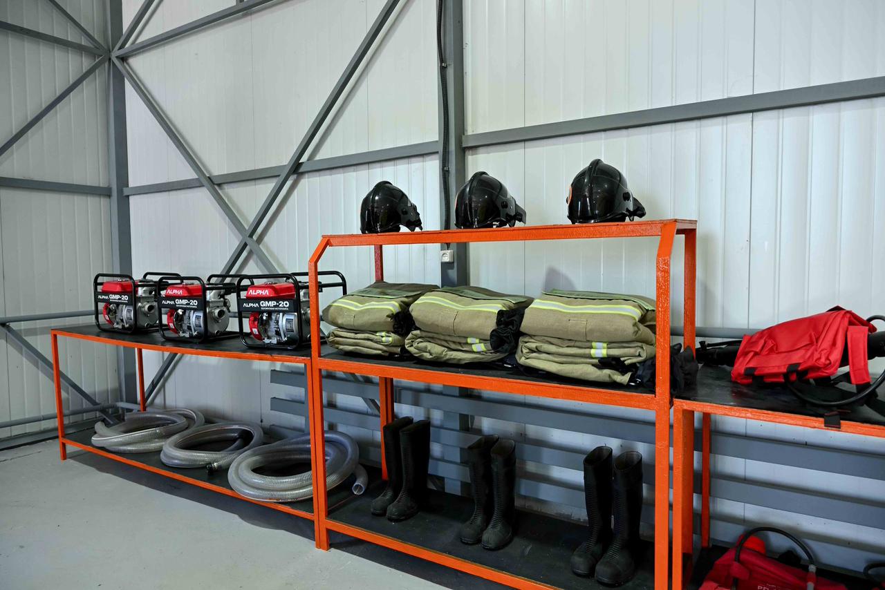 Ақсуат ауданының Қызыл кесік ауылында өрт сөндіру бекеті ашылды