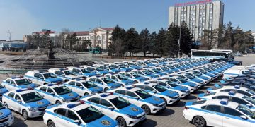 Полиция қызметіне тың серпін: Абай облысына 137 жаңа көлік табысталды