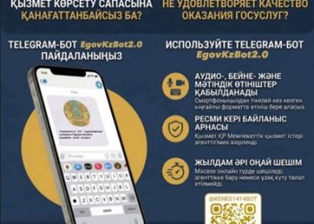 Халықтың мемлекеттік көрсетілетін қызметті алу бойынша мәселелерін Телеграм бот арқылы шешу